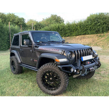 Charger l&#39;image dans la galerie, Front steel bumper with bull bar and winch plate