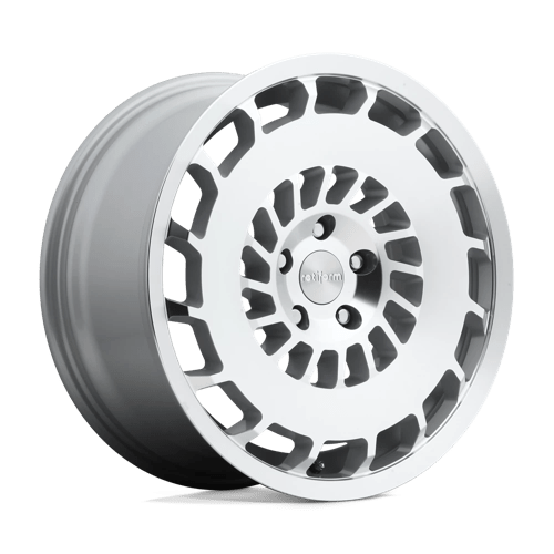 R135 18X8.5 5X112 GL-SLVR-MACH 45MM - Rotiform