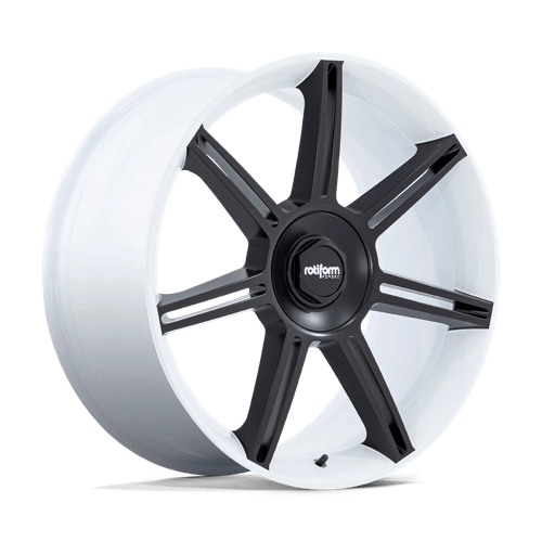 R908 22X10 5X130 WHT M-BLK-SPK 56MM - Rotiform