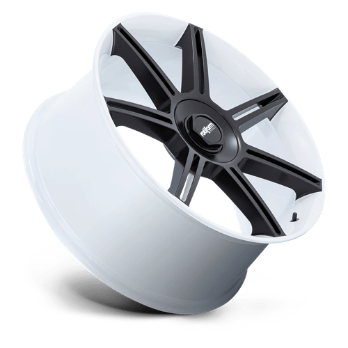 R908 22X10 5X130 WHT M-BLK-SPK 56MM - Rotiform