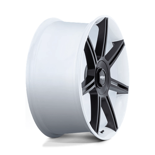 R908 22X10 5X130 WHT M-BLK-SPK 56MM - Rotiform