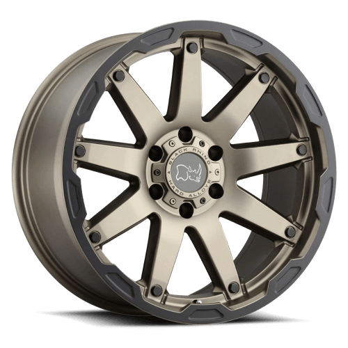 BROCN 17X9.5 6X5.5 M-BRNZ-BLK-LP 12MM - Black Rhino