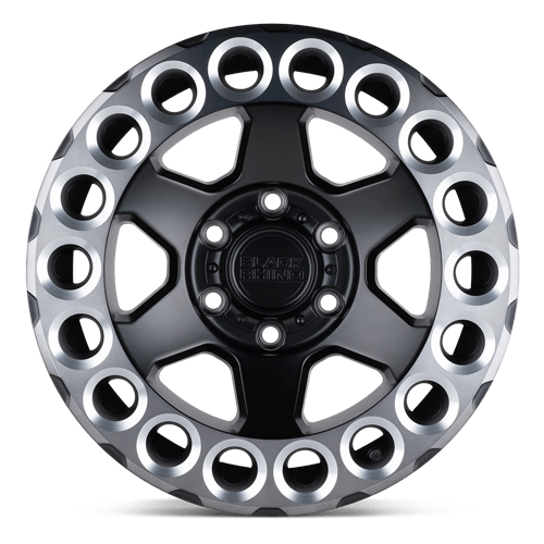 BRODA 17X9.5 6X5.5 M-BLK-MCH-DDTLPRG -18MM - Black Rhino