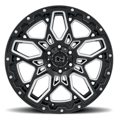 BRSHR 17X9.5 5X5.5 G-BLK-MILL 0MM - Black Rhino