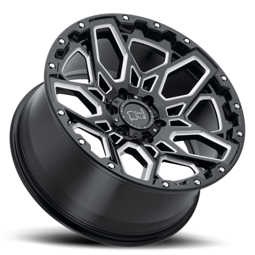 BRSHR 17X9.5 6X5.5 G-BLK-MILL -18MM - Black Rhino