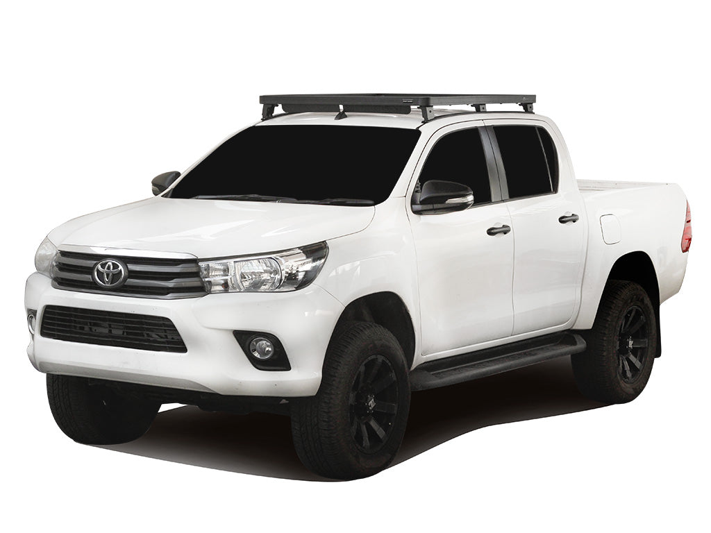 Kit de galerie Slimline II pour une Toyota Hilux Revo DC (2016 - jusqu'à présent) / Rails et Pieds